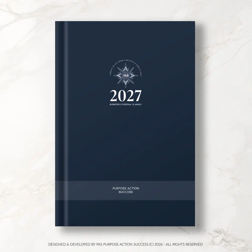 Blue 2027 PAS Planner | PAS Diary 2027 | Purpose Action Success Planner | All in One Planner | Big Planner | Business Planner | Business Diary