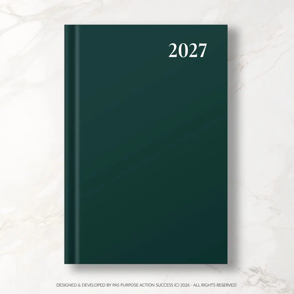 Green 2027 PAS Planner | PAS Diary 2027 | Purpose Action Success Planner | All in One Planner | Big Planner | Business Planner | Business Diary