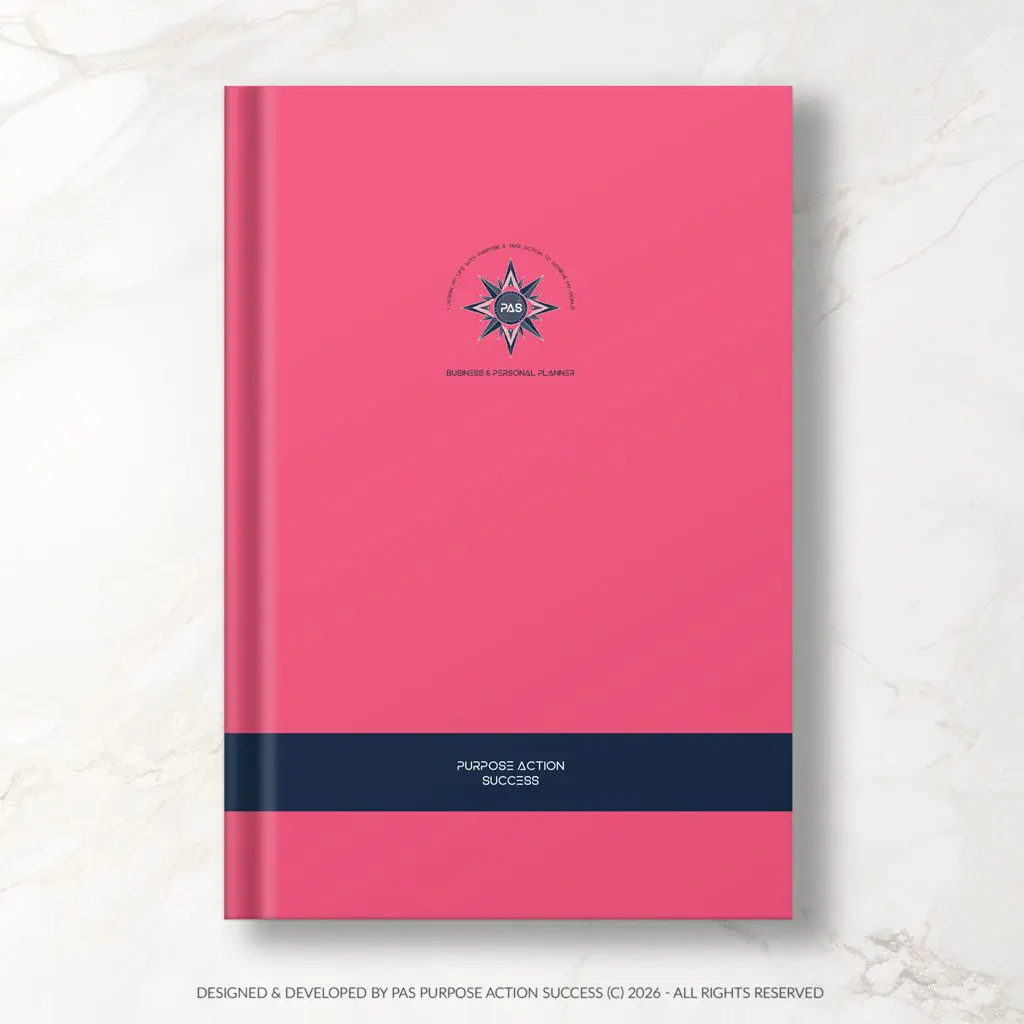 Pink 2027 PAS Planner | PAS Diary 2027 | Purpose Action Success Planner | All in One Planner | Big Planner | Business Planner | Business Diary