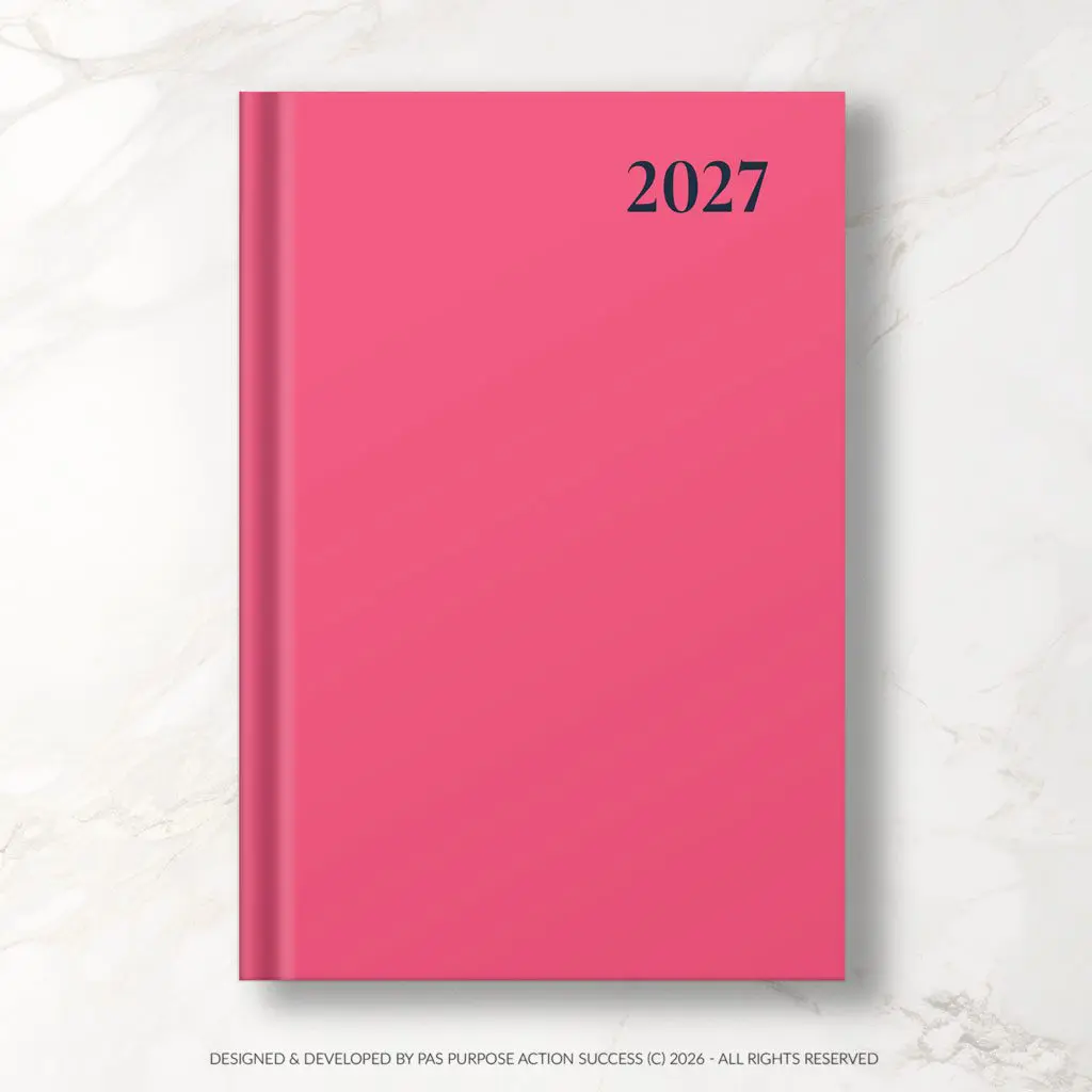 Pink 2027 PAS Planner | PAS Diary 2027 | Purpose Action Success Planner | All in One Planner | Big Planner | Business Planner | Business Diary