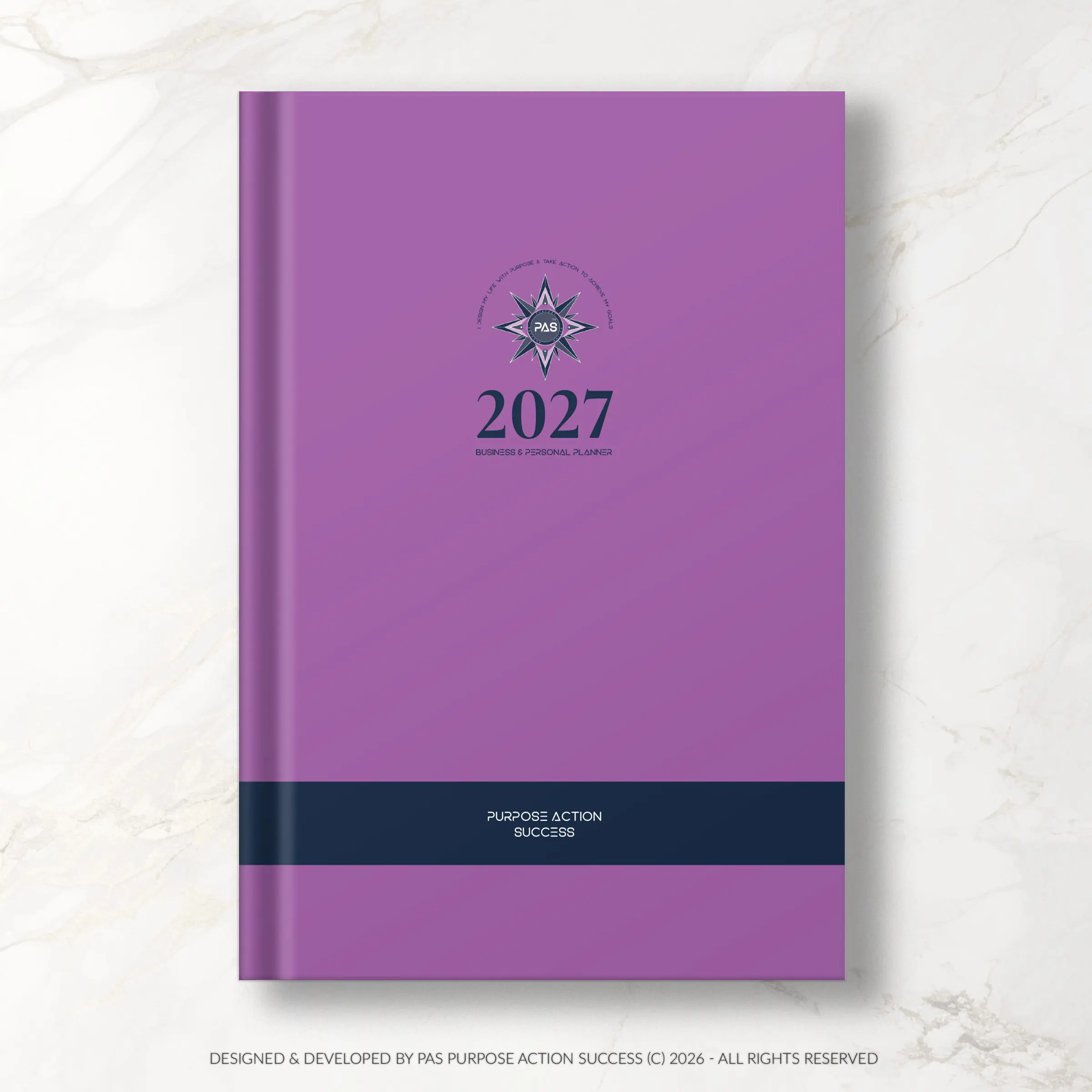 Purple 2027 PAS Planner | PAS Diary 2027 | Purpose Action Success Planner | All in One Planner | Big Planner | Business Planner | Business Diary | Purple Planner | Purple Diary