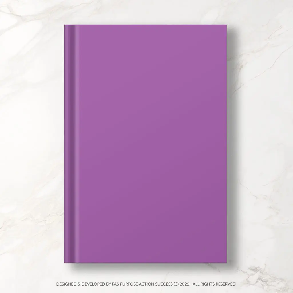 Purple 2027 PAS Planner | PAS Diary 2027 | Purpose Action Success Planner | All in One Planner | Big Planner | Business Planner | Business Diary | Purple Undated Planner | Purple Undated Diary