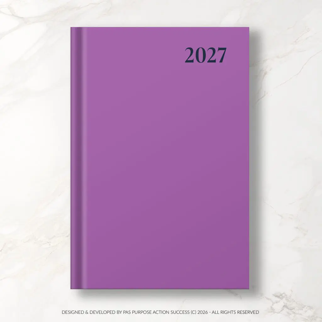 Purple 2027 PAS Planner | PAS Diary 2027 | Purpose Action Success Planner | All in One Planner | Big Planner | Business Planner | Business Diary | Purple Planner | Purple Diary