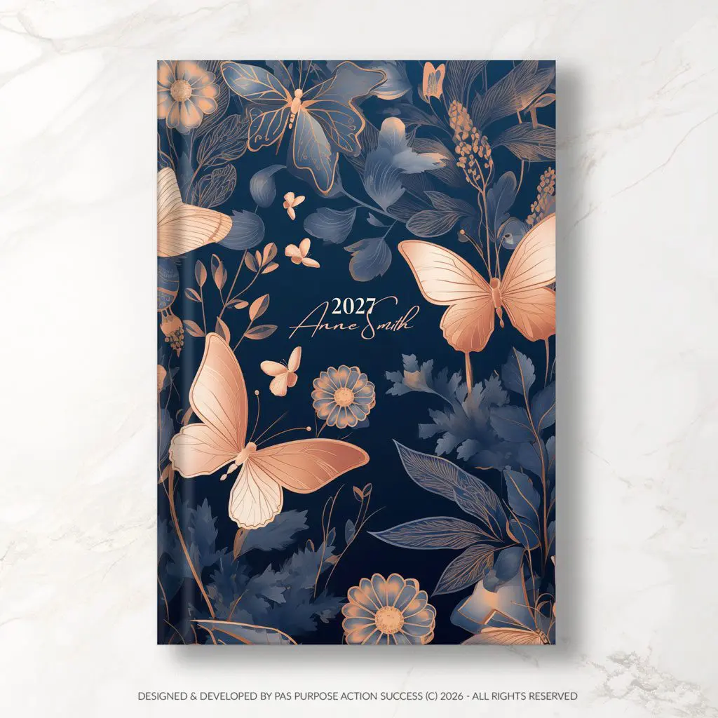 Butterfly 2027 PAS Planner | PAS Diary 2027 | Purpose Action Success Planner | All in One Planner | Big Planner | Business Planner | Business Diary | Butterfly Planner | Butterfly Diary | Women Diary | Teen Diary | Women Business Planner | Woman Diary
