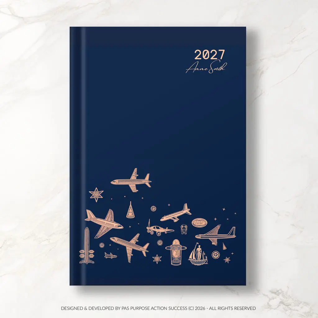 Plane Airplane 2027 PAS Planner | PAS Diary 2027 | Purpose Action Success Planner | All in One Planner | Big Planner | Business Planner | Business Diary | Plane Airplane Planner | Plane Airplane Diary | Women Diary | Teen Diary | Women Business Planner | Woman Diary | Men Diary | Men Business Planner | Men Gift | Women Gift